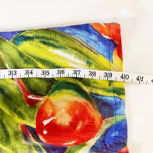 Jams World Fruit Cherry Hawaiian Floral Sundress Tropical Beach Resort M/L Rayon - Picture 7 of 8